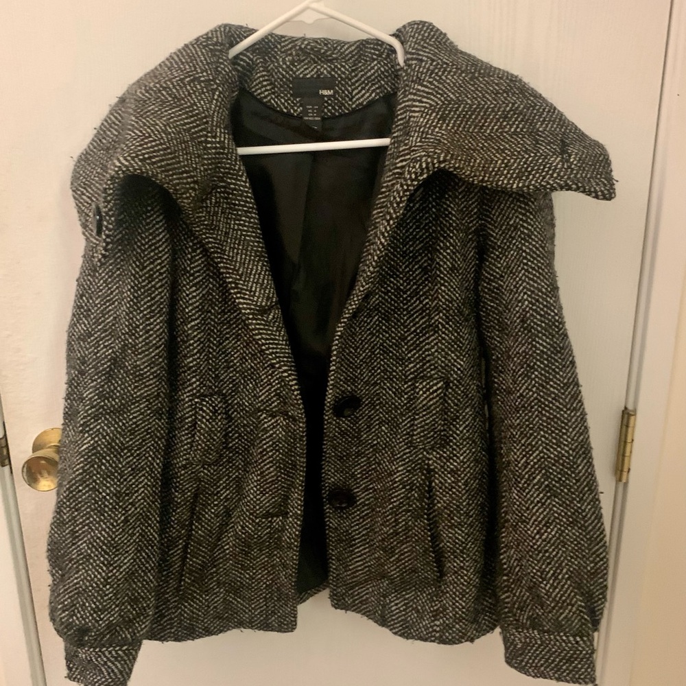 H&M Houndstooth Coat